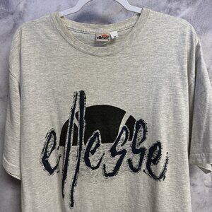 Vintage Ellesse T Shirt Mens XL Heather Gray Short Sleeve Y2K 90s